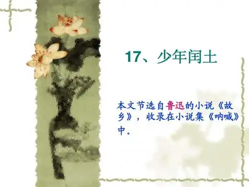 第17课《少年闰土》