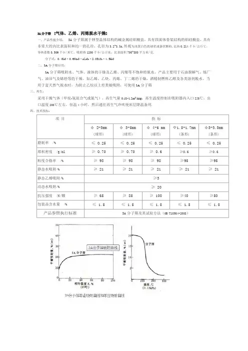 3A分子筛