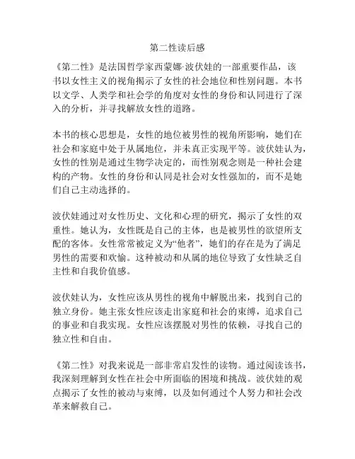 第二性读后感