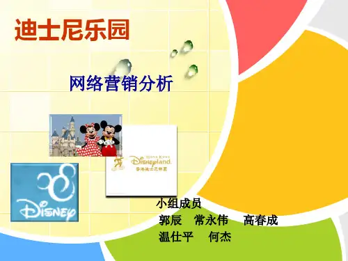 【广告策划-PPT】迪士尼乐园网络营销分析