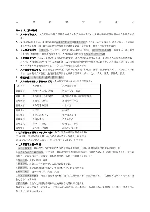 人力资源管理概论董克用版