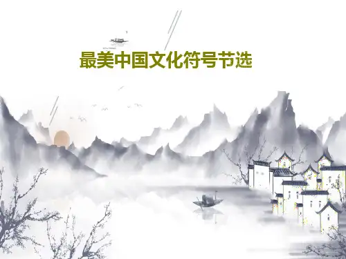 最美中国文化符号节选100页文档