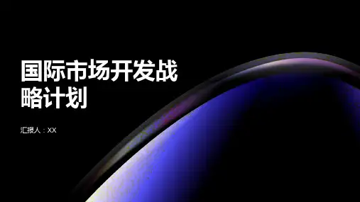 国际市场开发战略计划PPT