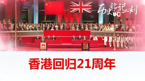 纪念香港回归21周年通用PPT模板