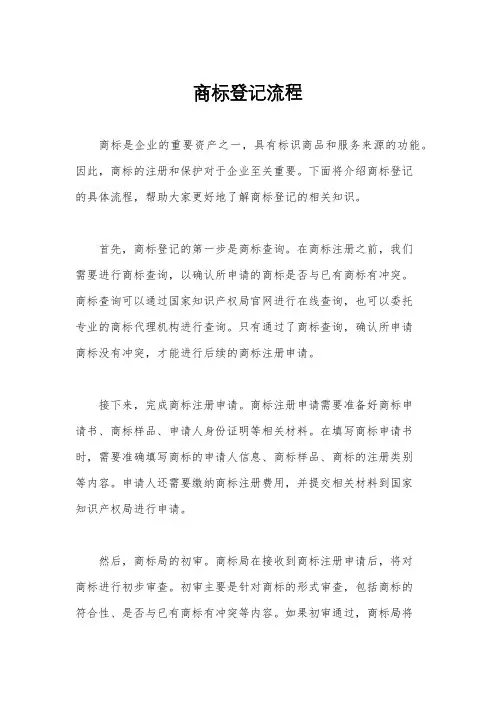 商标登记流程