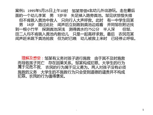 法律的案例及感想PPT课件