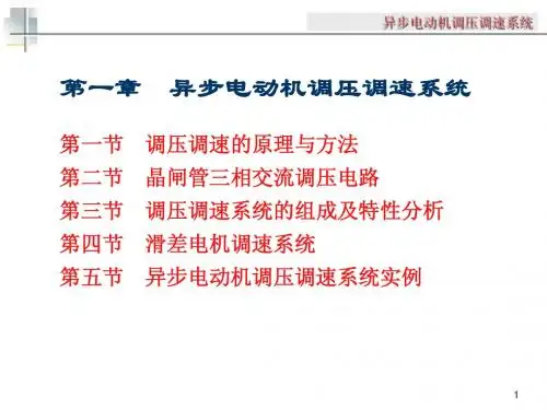 交流调速系统之调压调速 课件