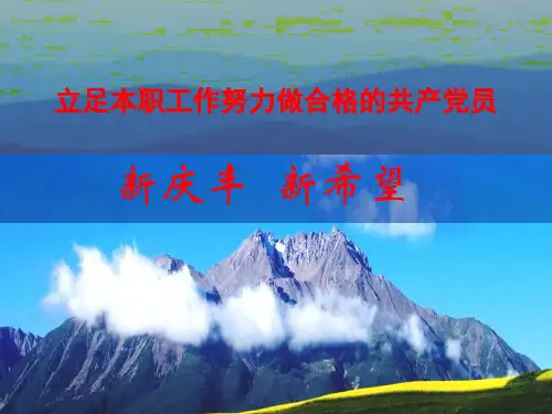 学习党章 立足本职 做好工作