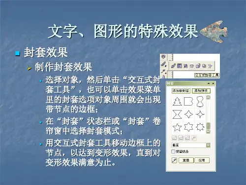 11CorelDraw文字和图形的特殊效果及位图编辑
