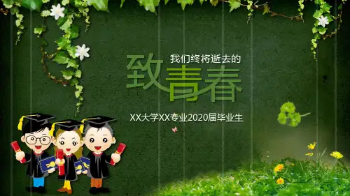 致青春毕业聚会PPT模板