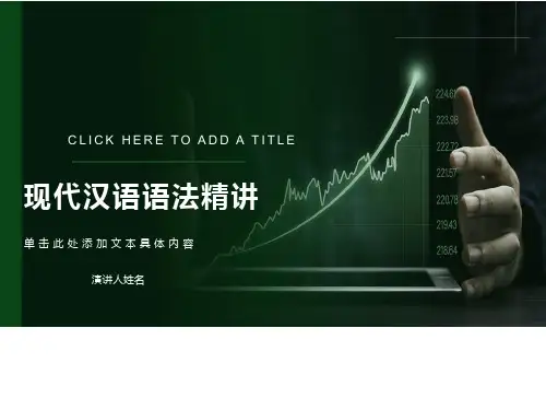 现代汉语语法讲座