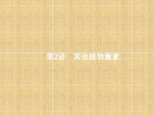 【优化设计】高三生物一轮复习 10.2其他植物激素名师精编课件