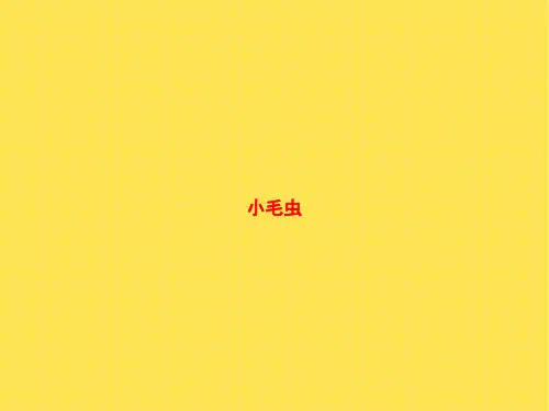 统编版《小毛虫》PPT课件