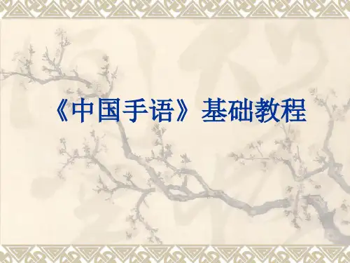 中国手语》基础