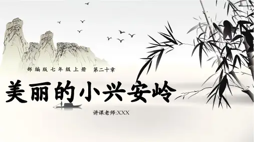 部编版三年级语文上册第六单元《美丽的小兴安岭》PPT课件