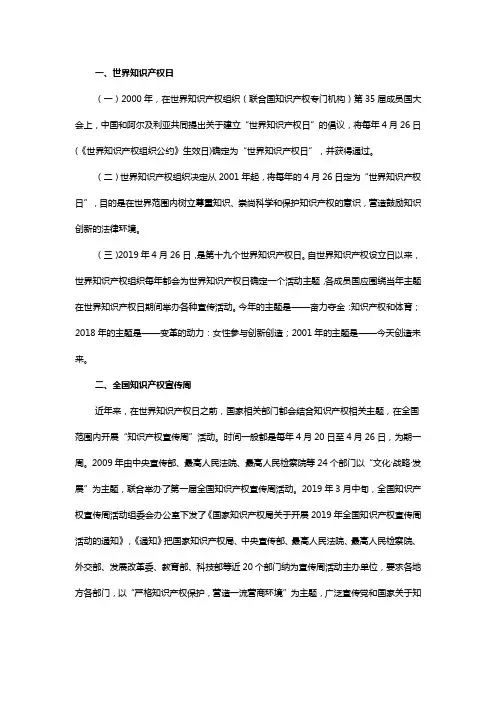 知识产权包含的主要内容