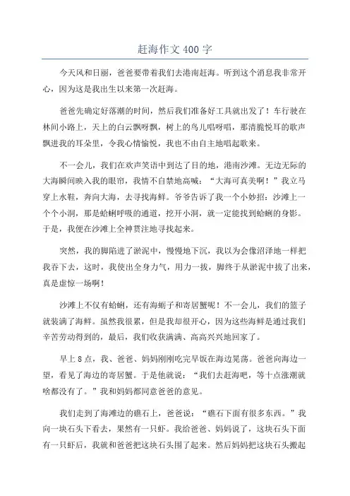 赶海作文400字