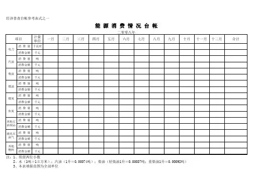消费_能源消费情况台账_