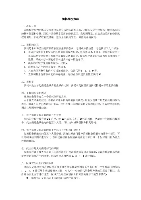 损耗分析方法