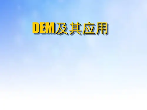 DEM及其应用PPT