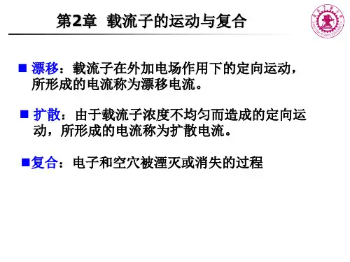 ch02-电子和空穴的运动与复合