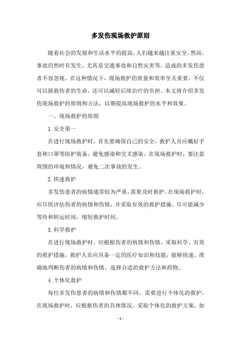 多发伤现场救护原则