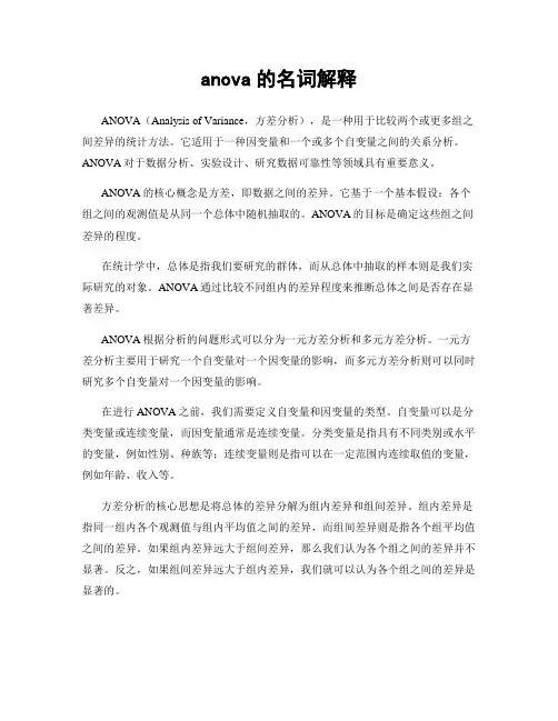 anova的名词解释