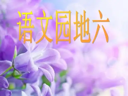 四年级下册语文园地六(完美版)