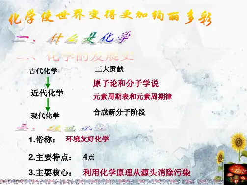 人教版九年级上册 第一单元 走进化学世界 复习PPT课件共张PPT