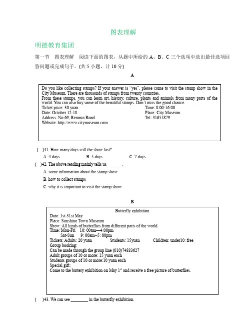 湖南省长沙市各地2019届九年级上学期期中英语试卷精选汇编：图表理解