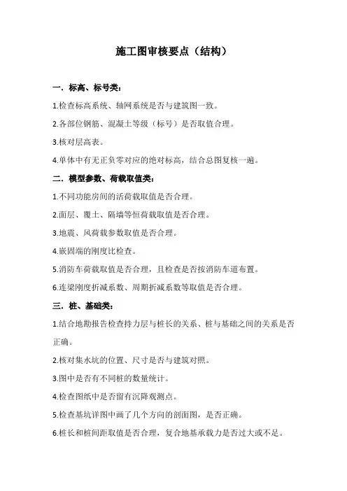 施工图审查要点-结构专业