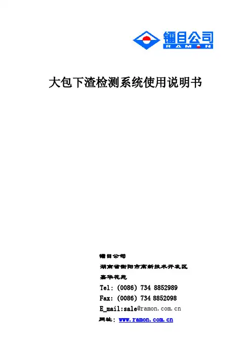 大包下渣监测系统说明书