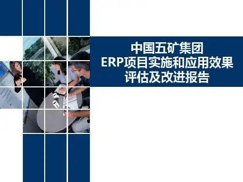 中国五矿集团ERP项目实施和应用效果评估及改进报告