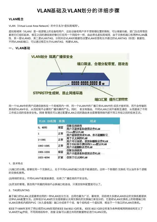 VLAN基础及VLAN划分的详细步骤