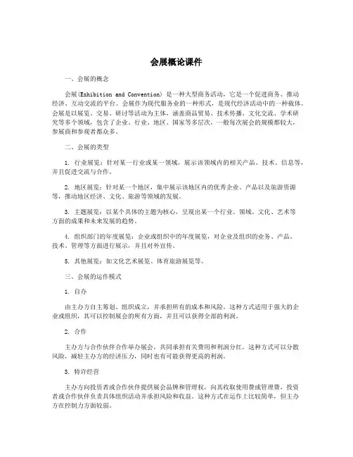 会展概论课件