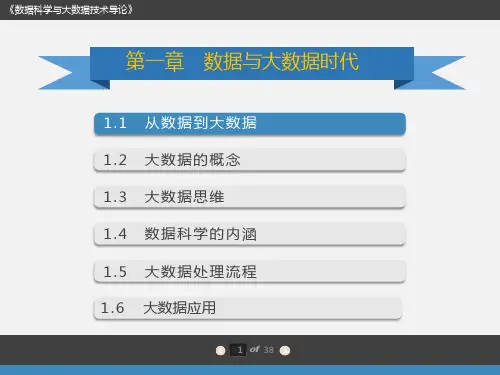 01.《大数据导论》第1章 数据与大数据时代