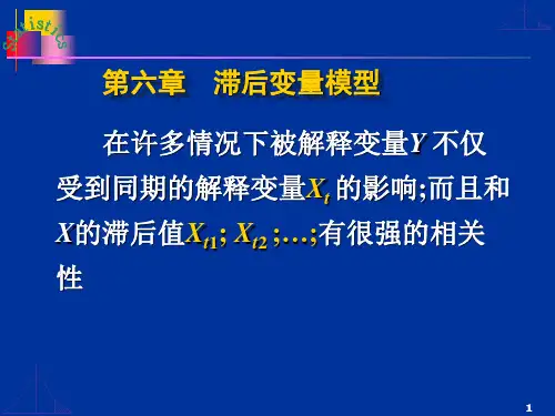 分布滞后模型