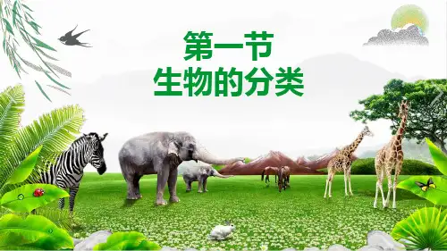 第一节生物的分类课件北师大版生物八年级下册