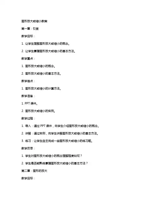 图形放大或缩小教案