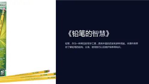 《铅笔的智慧》课件
