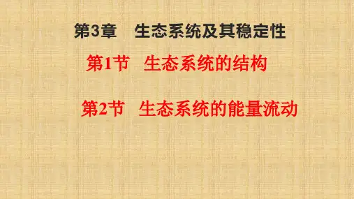 【课件】2023届高三生物一轮复习课件：生态系统的结构+能量流动+
