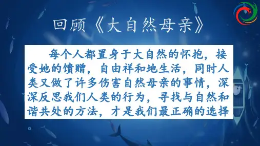 大自然在说话——海洋(综合与实践)