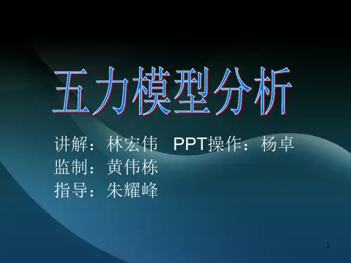 五力模型分析