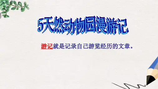 六年级语文上册 5《天然动物园漫游记》课件6 北京版