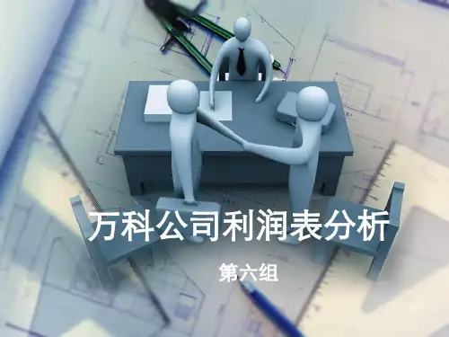万科公司XXXX年利润表分析