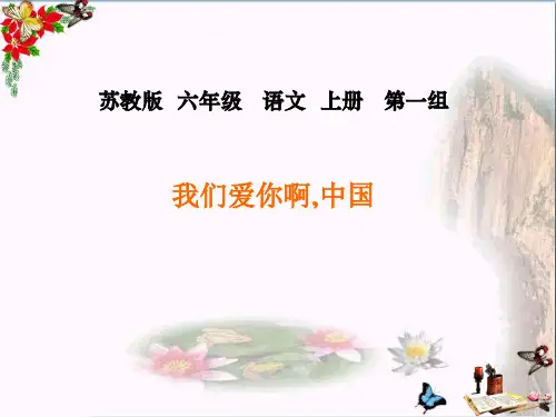 (精选)六年级语文上册第1课我们爱你啊,中国PPT课件苏教版