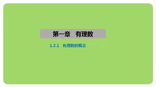 1.2.1有理数的概念+1.2.2数轴+1.2.3相反数(课件)人教版(2024)七年级上册