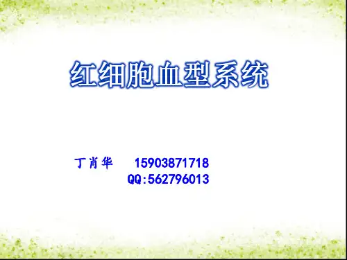 红细胞系统PPT课件