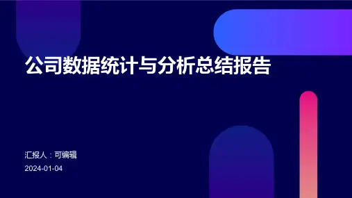 公司数据统计与分析总结报告