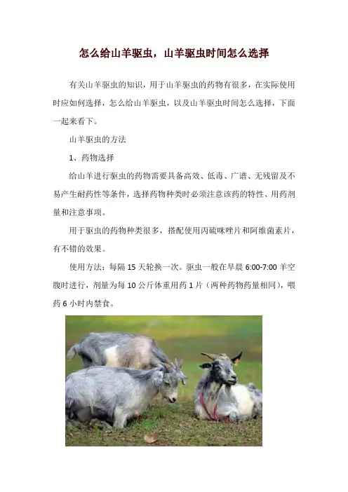 怎么给山羊驱虫,山羊驱虫时间怎么选择